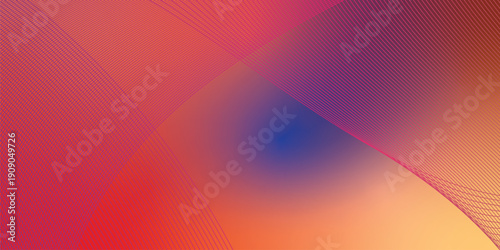 navy blue red and  LightSalmon coral abstract shape grainy gradient background on black backdrop with noisy texture for wide banner poster and header design