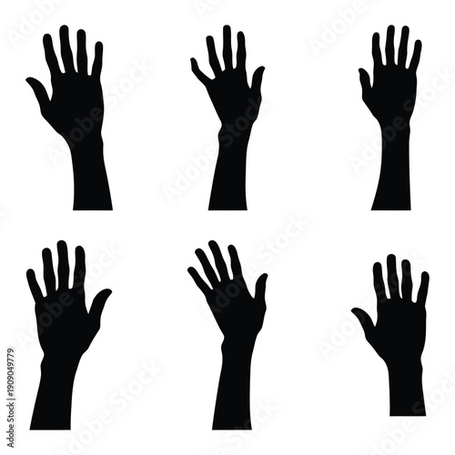 set of hand gestures