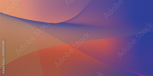 navy blue red and  LightSalmon coral abstract shape grainy gradient background on black backdrop with noisy texture for wide banner poster and header design