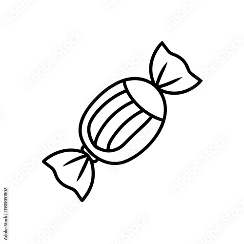 Two striped candy canes with bows on a plain background