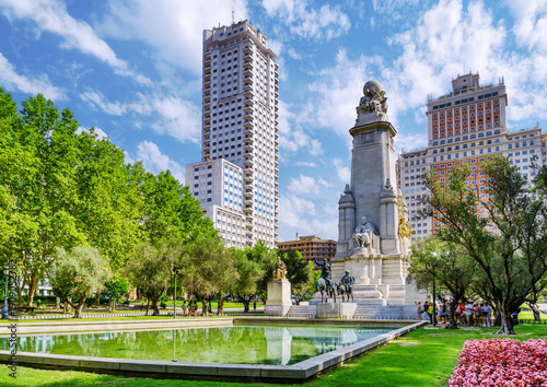 Wallpaper Mural Awesome view of the Square of Spain in Madrid Torontodigital.ca