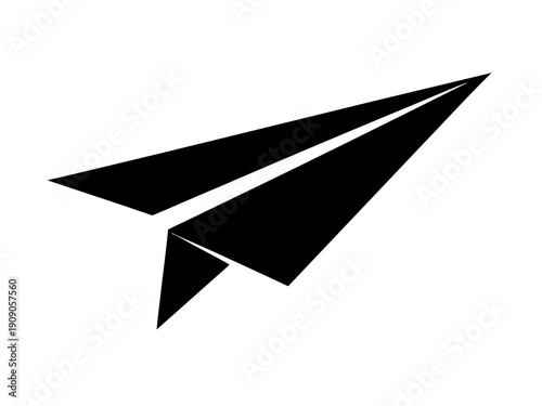 paper plane silhouette vector,paper plane icon vector