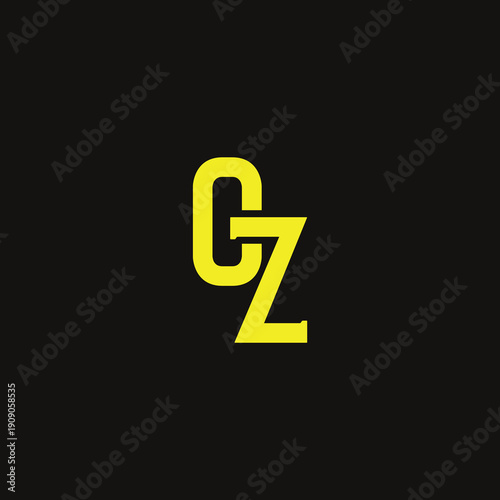 OZ Abstract Initial Logo. Clean, high-contrast typography suitable for branding, identity, and corporate design. Ideal for logos, signage, and minimalist graphic projects.