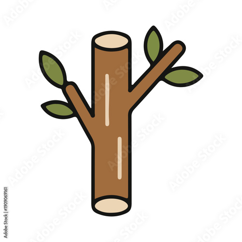 Brown Tree Branch Vector