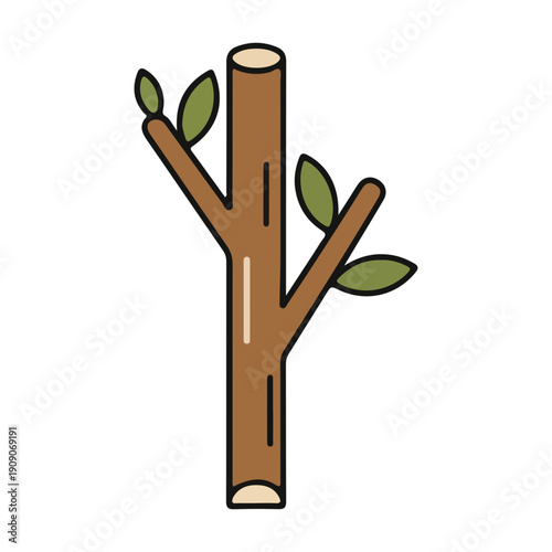 Brown Tree Branch Vector