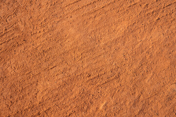 Dirt, terrain or gravel stone road surface pattern in outdoor environmental. Background and textured photo.	