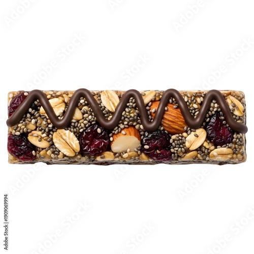 Nutrient Rich Energy Bar with Almonds Cranberries and Seeds