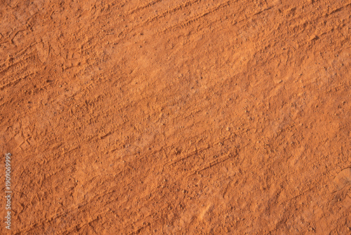 Dirt, terrain or gravel stone road surface pattern in outdoor environmental. Background and textured photo.	