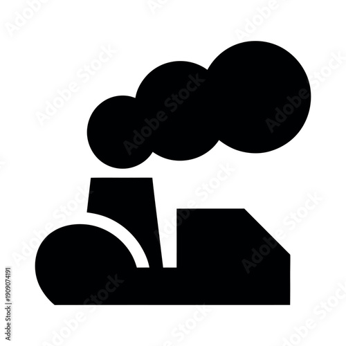 A black silhouette of a steam locomotive on a white background