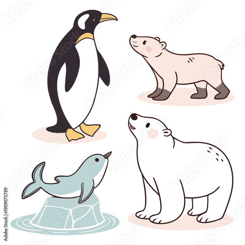 Adorable Polar Creatures from the Icy World