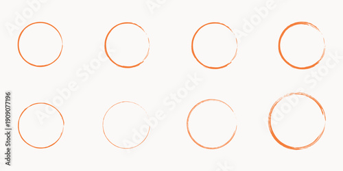 A collection of various oval shapes in different sizes and orientations