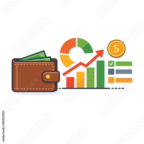 Financial analysis with wallet and growth metrics