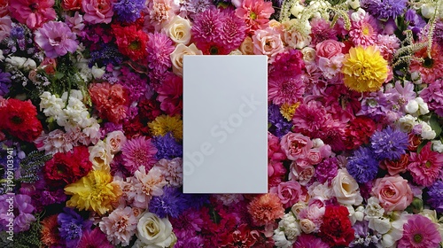 Colorful Flower Wall Decoration / カラフルな花の壁面装飾