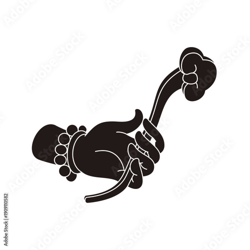 The designs of various Buddhist symbols, gestures, vector logos, and symbols are all rooted in Eastern aesthetics. They utilize free brushstrokes and negative space in their composition, expressing va