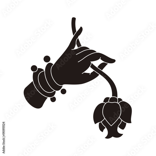 The designs of various Buddhist symbols, gestures, vector logos, and symbols are all rooted in Eastern aesthetics. They utilize free brushstrokes and negative space in their composition, expressing va