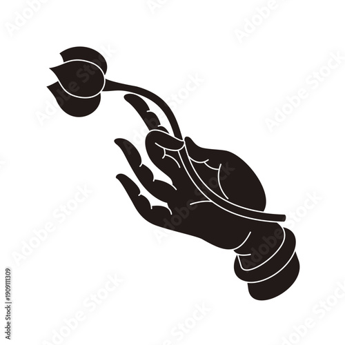 The designs of various Buddhist symbols, gestures, vector logos, and symbols are all rooted in Eastern aesthetics. They utilize free brushstrokes and negative space in their composition, expressing va