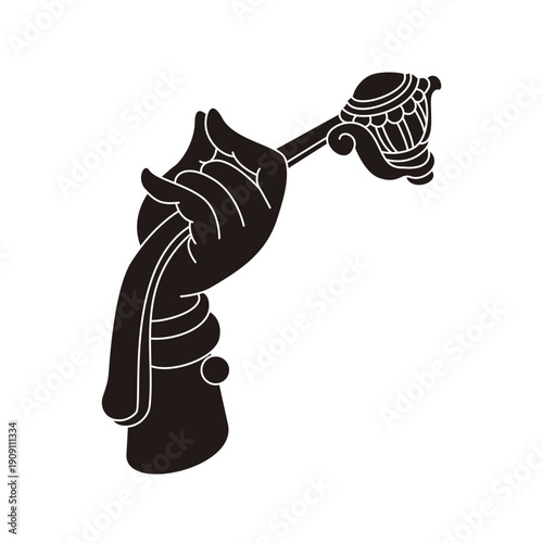 The designs of various Buddhist symbols, gestures, vector logos, and symbols are all rooted in Eastern aesthetics. They utilize free brushstrokes and negative space in their composition, expressing va