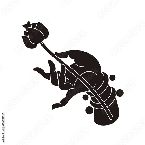 The designs of various Buddhist symbols, gestures, vector logos, and symbols are all rooted in Eastern aesthetics. They utilize free brushstrokes and negative space in their composition, expressing va