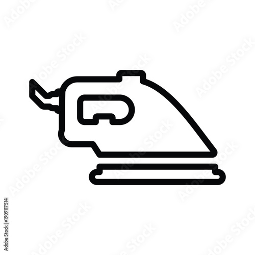Cloth iron icon
