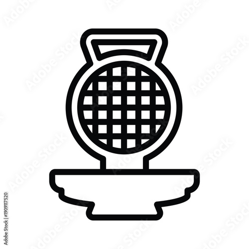 Waffle machine icon