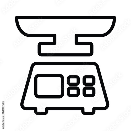 Weight scale icon