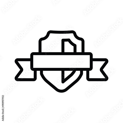 Shield ribbon Icon