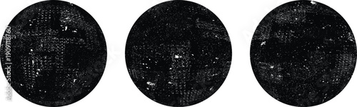 Grunge post Stamps Collection, Circles. Banners, Insignias , Logos, Icons, Labels and Badges Set . vector distress textures.blank shapes.