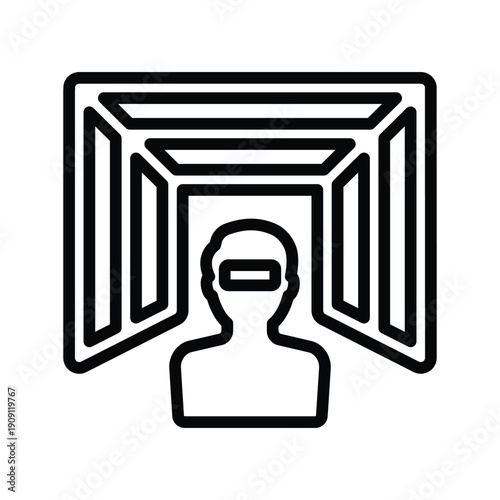 3D Virtual reality icon