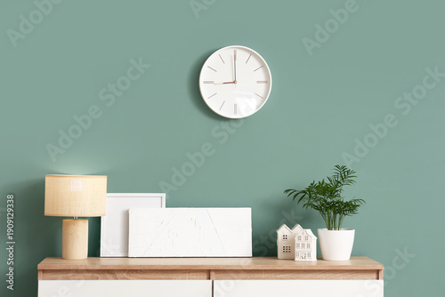 Chest of drawers with decor...
