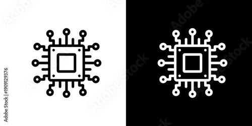 基板・電子回路のアイコン (ベクター)