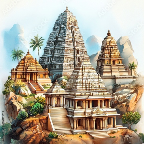 Artistic depiction celebrating Tamil Nadu Formation Day.
