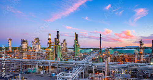 Wallpaper Mural Aerial views of the refinery Torontodigital.ca