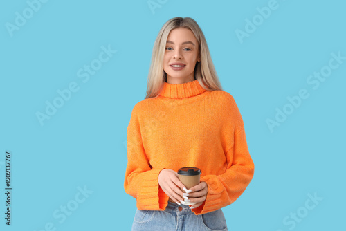 Beautiful young woman with ...
