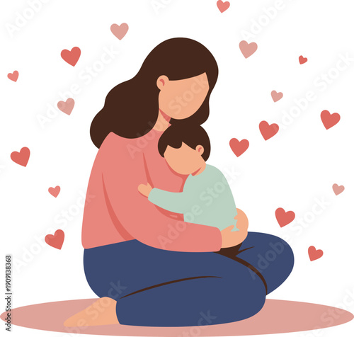 A romantic Valentine cartoon illustration of a happy couple, featuring a boy and a girl with a heart vector to celebrate love and happiness in a charming wedding art style