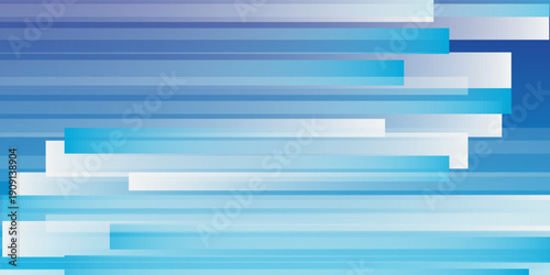 Modern nice art abstract blue gradient background featuring numerous horizontal light streaks  creating a dynamic sense