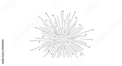 Abstract Burst of Light and Stars