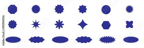 Set of red starburst and sunburst sale badges_best price, quality mark and discount sticker tags vector