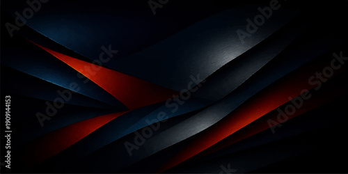 Smooth abstract background with red and blue lines featuring a wave pattern and curved silk texture for a digital technology wallpaper illustration