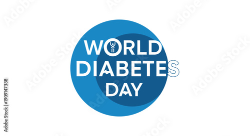 Raise awareness for World Diabetes Day with this impactful graphic promoting health and education globally