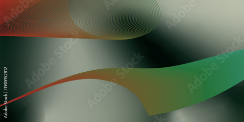 Light yellow and teal abstract shape background with grainy gradient and black noisy texture for wide banner poster and header design