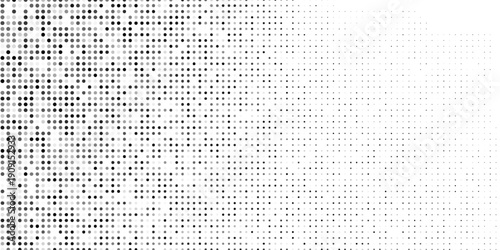 Modern dot halftone gradient texture. Vanishing polka dot background. Repeating dots gradation pattern abstract