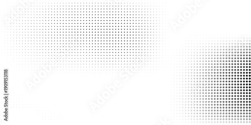 Mesh dot halftone gradient texture. Vanishing polka dot background. Repeating dots gradation pattern background art modern