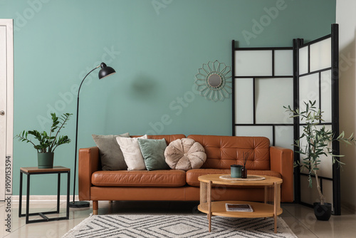 Interior of stylish living ...