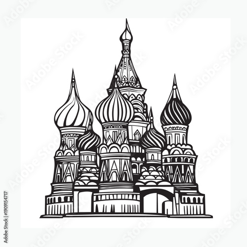 Fotografía vector illustration of the kremlin