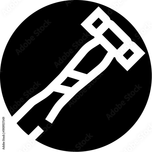 Razor silhouette inside a black circle symbolizing men's grooming, shaving and hair removal for daily personal hygiene, bathroom routines, barbershop and minimalist care icons