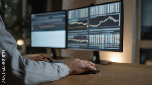 In a high-technology financial operations center, layered digital projections visualize portfolio allocation strategies, equity growth comparisons, passive income modeling, inflation impact