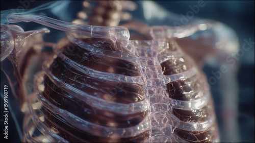 The hologram’s layered medical data suggests hospital efficiency, continuous monitoring, and doctor-led treatment planning supported by immersive technology. cinematic color correction, natural