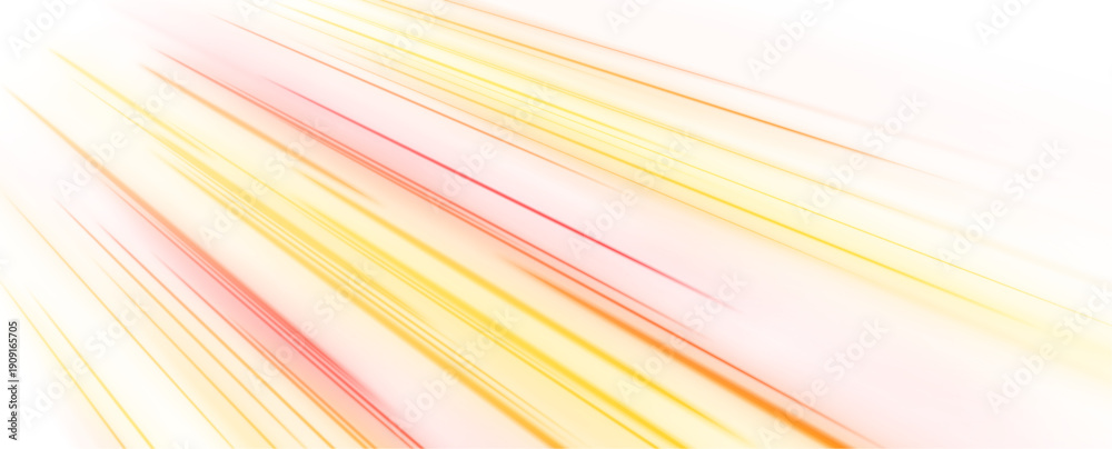 Obraz premium A futuristic pink-orange road pulses with vibrant neon streaks. Electric light streams toward a distant vanishing point. The artwork radiates motion, energy, and imagination. PNG
