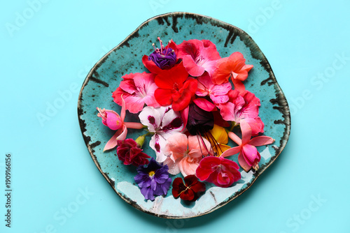 Plate with different beauti...