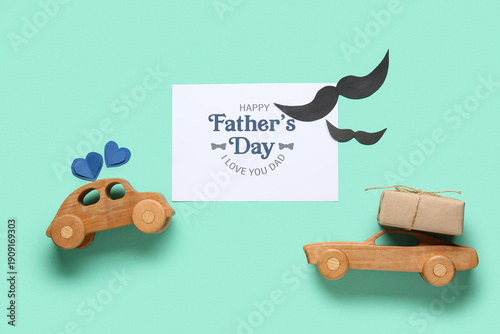 Card with text HAPPY FATHER...
